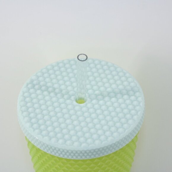 New Starbucks 24 oz/710 mL  Green Blue Studded Cold To Go Tumbler w/ Clear Straw - Picture 5 of 8